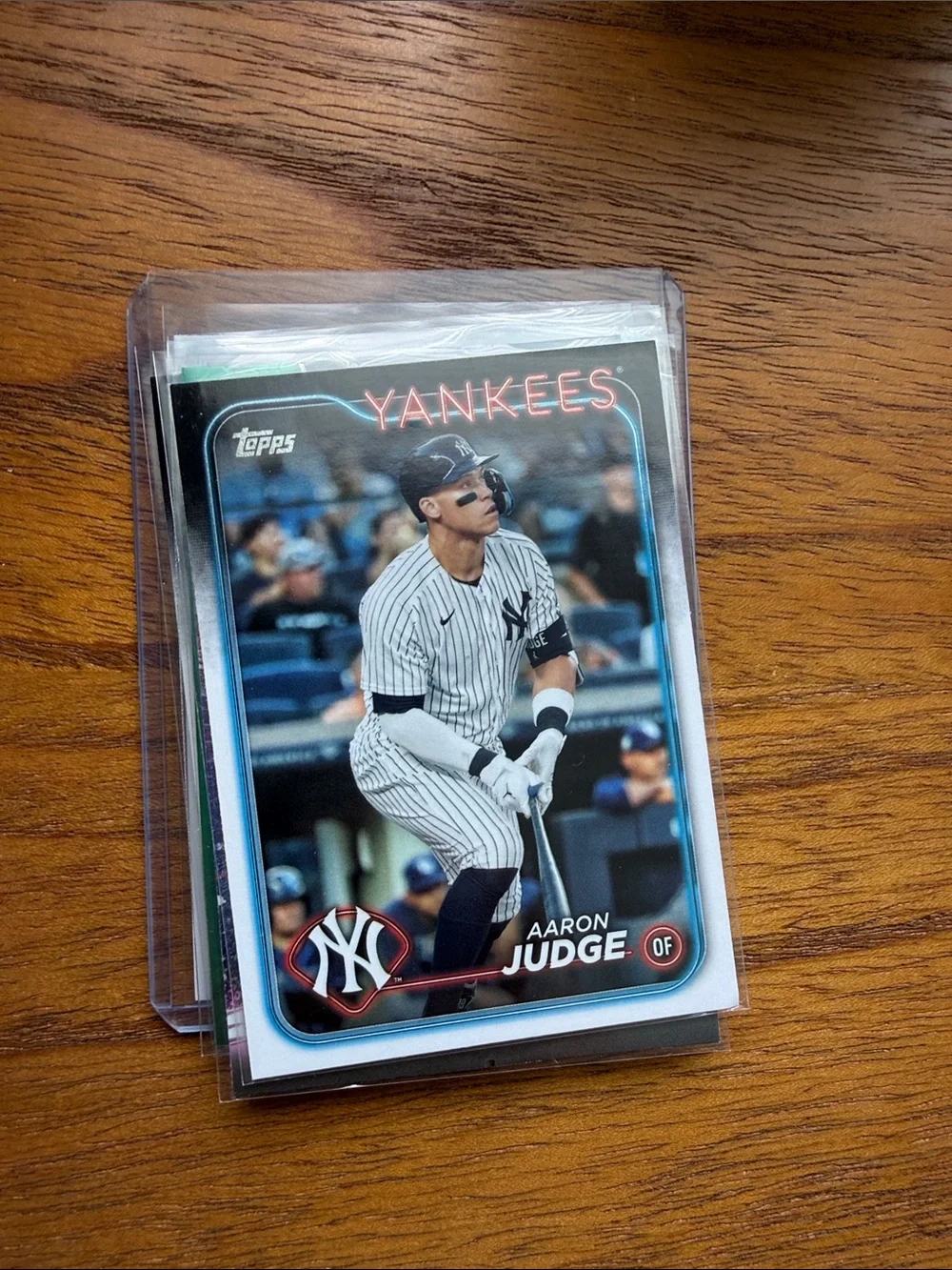 Aaron judge Topps Baseball Card — Pinstripe White & Navy
